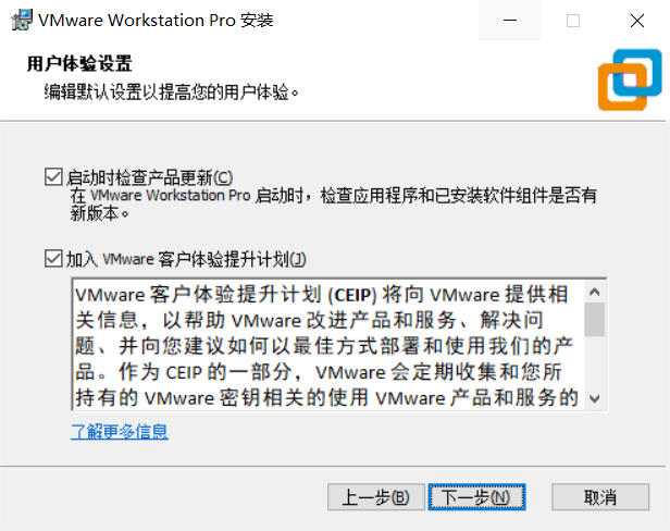 正式安装 VMware Workstation